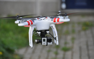 drone with mounted camera